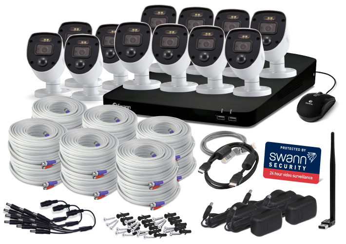 Home 12 Camera 16 Channel 1080p Full HD DVR Security System