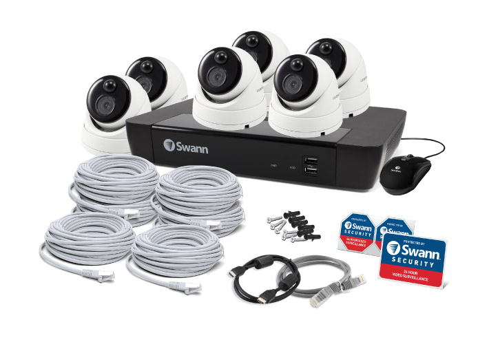 6 Camera 8 Channel 4K Ultra HD NVR Security System