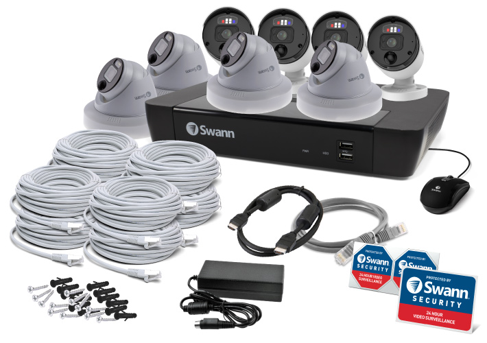 防犯カメラ Swann Professional NVR Security System Amazon.com: Swann 4K NVR Security Camera System with 2TB HDD