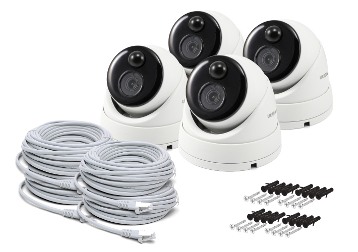 4K Ultra HD Thermal Sensing Dome IP Security Camera Pack