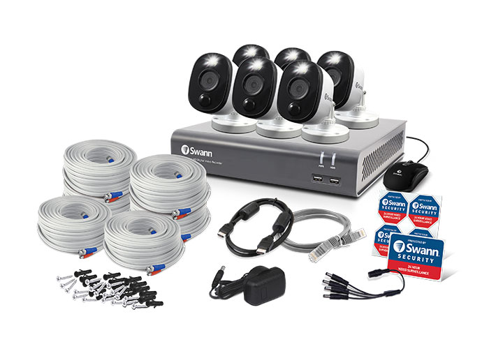 6 Camera 8 Channel 1080p Full HD DVR Security System