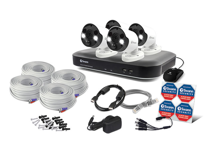 4 Camera 8 Channel 4K Ultra HD DVR Security System