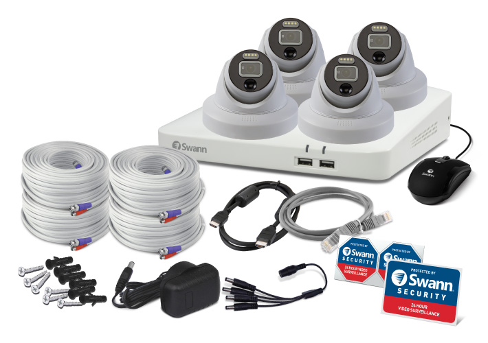 Home 4 Camera 8 Channel 4K Ultra HD DVR Security System