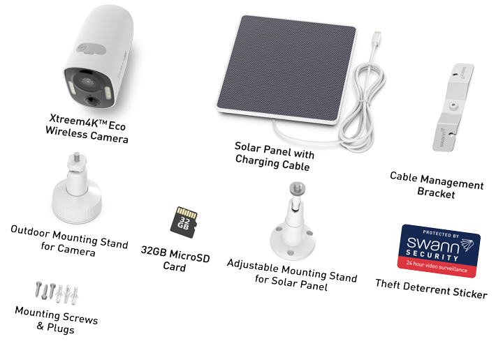 Xtreem4K Eco Wireless Security Camera with Solar Panel