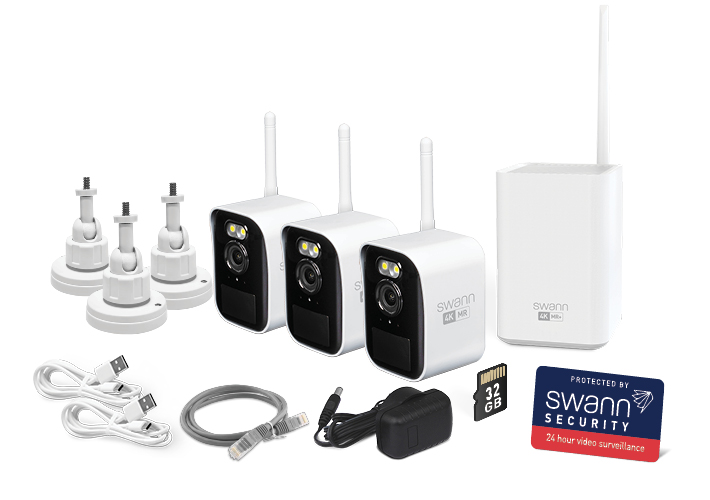 Swann MaxRanger4K™ Mini Long-Range Wireless Security System with 3