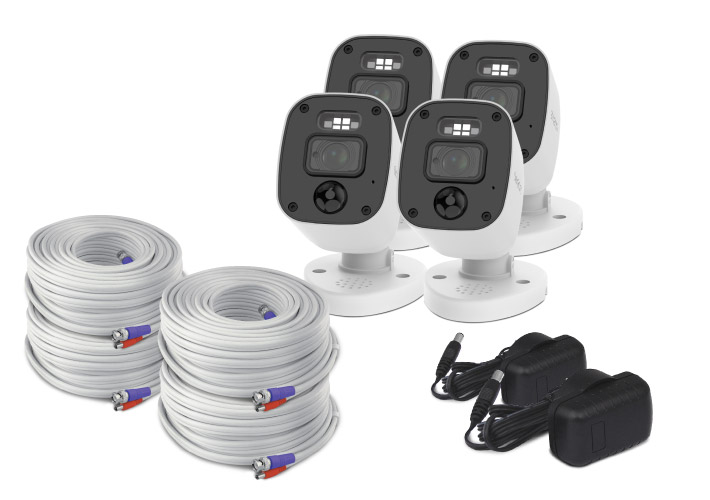 Home 4K Add-On Bullet Camera - 4 Pack - SRPRO-4KMQBWB4